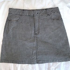 Gingham Mini Skirt